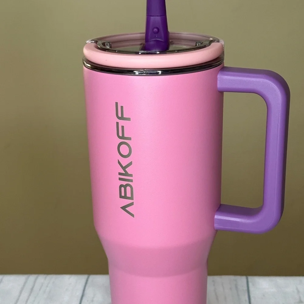 Pink and Purple Abikoff Tumbler